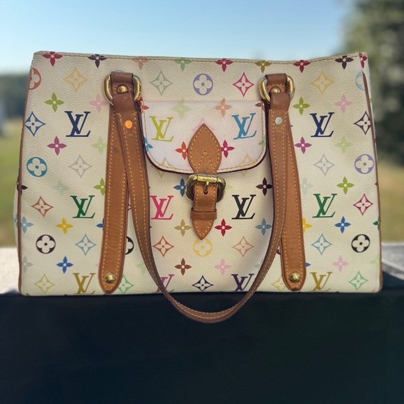 Louis Vuitton Multicolor Monogram Tote – Designed by Takashi Murakami with COA - Picture 1 of 7